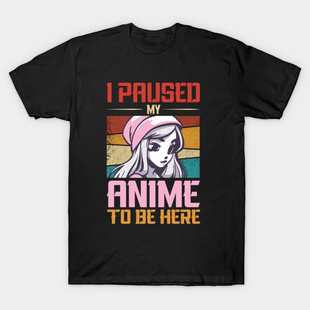 Anime Pause Mode: Where Real Life Meets Otaku Passion, Nostalgia in Every Frame T-Shirt by Linna-Rose